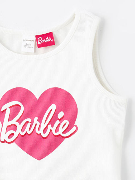 Bisiklet Yaka Kolsuz K?z Bebek Barbie Bask?l? Atlet - Waikiki фото 2