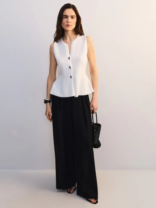 Приталенный жилет с баской ZR2605023308-2 / Zarina