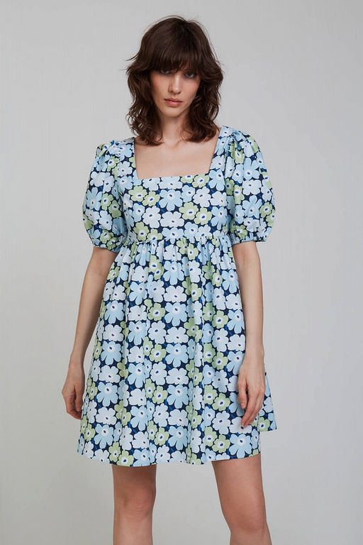 Платье baby doll с графичным принтом - Incity фото 4