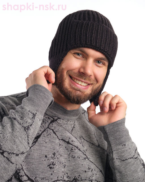 65432 Avella XXL Ушанка мужская флис (60-61)