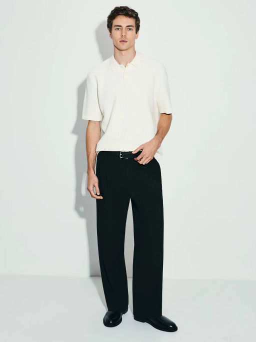 Джемпер поло текстурной вязки / Zarina