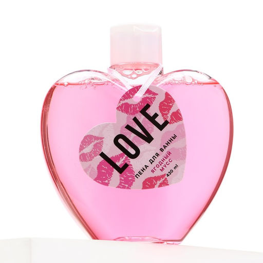 Пена для ванны Love, 430 мл, аромат ягодного мусса, Чистое счастье  фото 5