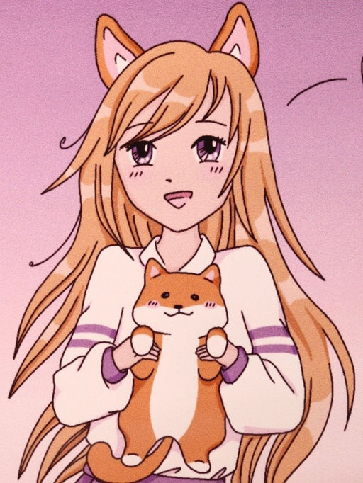 ОБЛОЖКА ДЛЯ ПАСПОРТА АНИМЕ Love corgi girl, плотность 600 мкм