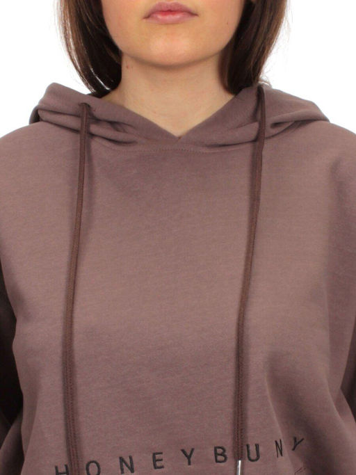 A-09 BROWN Худи женское (85% хлопок, 15% полиэстер) - Фабричный китай фото 7