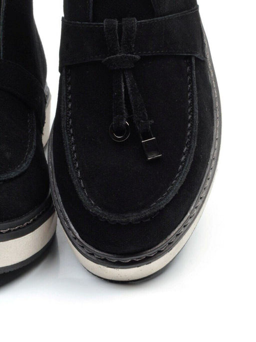 01-5172-2 BLACK Ботинки женские демисезонные (натуральная замша, байка) - Фабричный китай фото 15