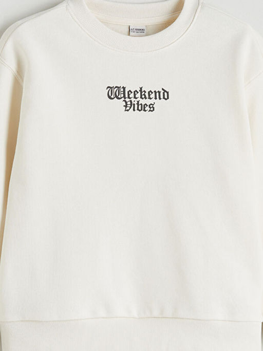 Bisiklet Yaka K?z ?ocuk Sweatshirt