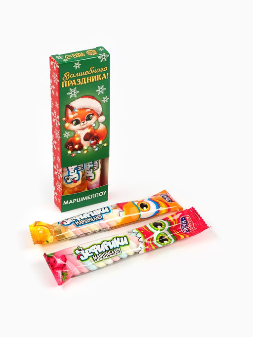 Цена за 2 шт. Маршмеллоу-стик Волшебного праздника, вкус: клубника и манго, 10 г ( 2 шт. ? 5 г). - Фабрика счастья фото 3