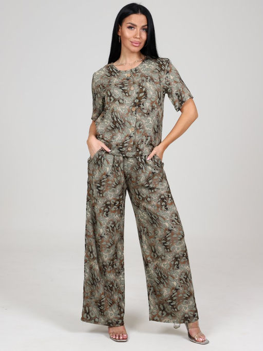 457 Домашний костюм (брюки) (Хаки) - А-дина фото 3