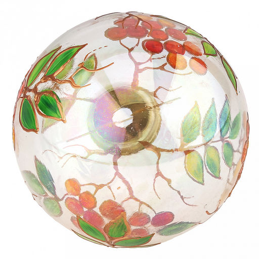 Елочная игрушка шар стеклянная д9,5см, люстр, ручная художественная роспись, подарочная упаковка (Россия) - Домашняя мода фото 7