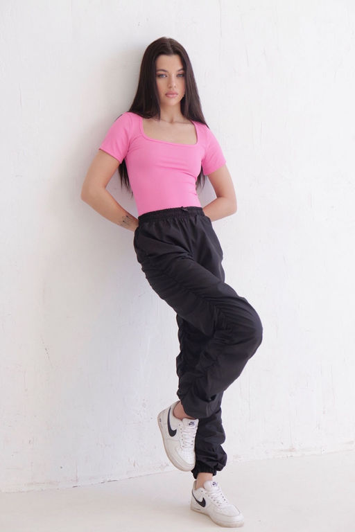 11571 Брюки-джоггеры чёрные - Martichelli фото 21