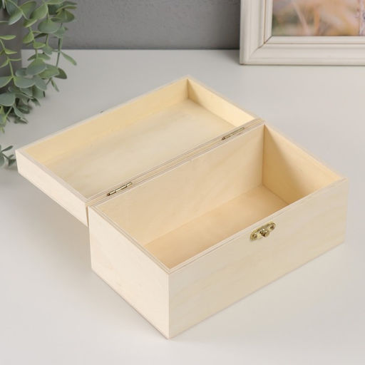 Шкатулка дерево под роспись «Прямоугольная», замок крючок, 20.5×11.5×10 см