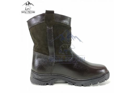 Мини-монголки мужские темно-коричневые, литая подошва, - Мирунт фото 7