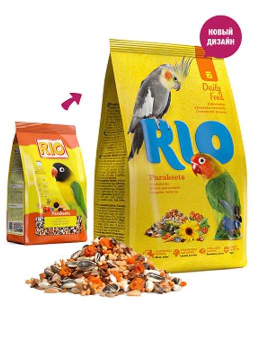 Корм РИО 500г д/средних попугаев, 10шт.упак