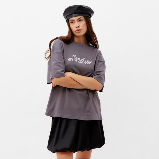 Футболка женская MIST Babe р. L-XL, серый