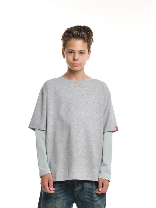 Лонгслив для мальчика с подзорным рукавом 22-0228 - Mini maxi фото 12