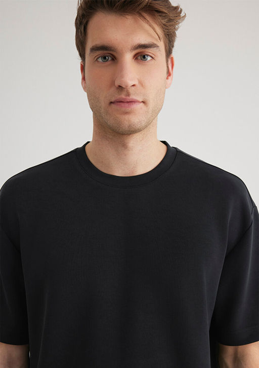 Siyah Tisort - Mavi фото 6