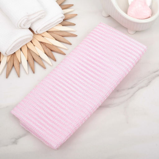 Цена за 12 шт. Мочалка для тела Доляна «Японская», 90 см, в полоску, МИКС