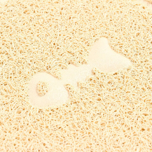 Коврик 2-в-1 под миску/туалет для животных два круга, 47 х 26 см, бежевый - Пижон фото 4