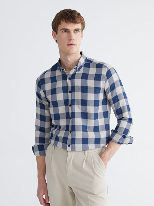 Regular Fit Ekose Erkek G?mlek