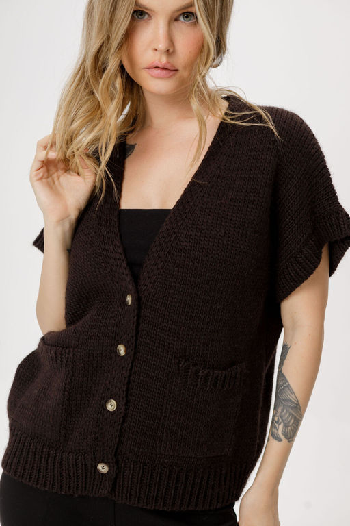 Жилет Pirs 6345 горький шоколад фото 3