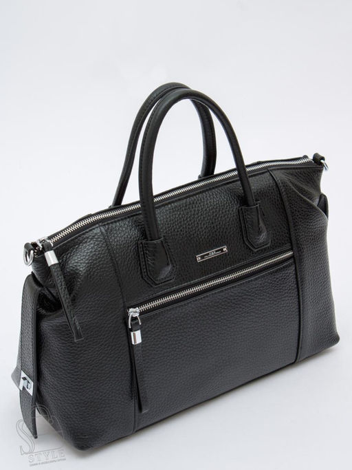 Сумка женская кожаная 1061C black Polina&Eiterou