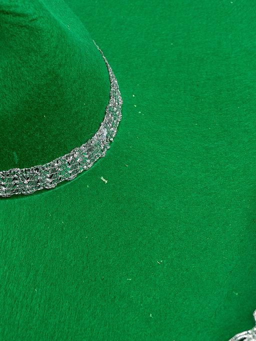 УЦЕНКА Карнавальная шляпа Сомбреро р-р 56-58, зелёная