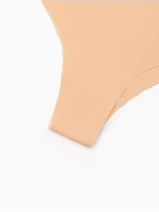 Наб бесшов трусов (3шт) жен бикини MINAKU 90%нейл/10%спанд/ласт-ца100%хл бел/беж/черн р.S