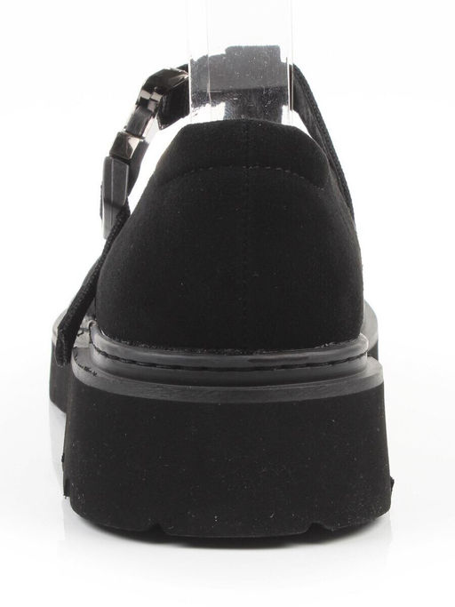 06-DLG06-3 BLACK Туфли женские (натуральная замша)