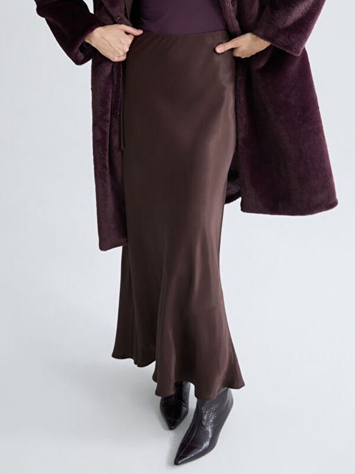 Beli Lastikli A Kesim Saten Etek