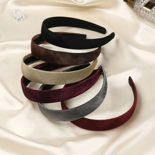 Цена за 3 шт. Ободок для волос «Классика», блеск, 2.5 см, МИКС