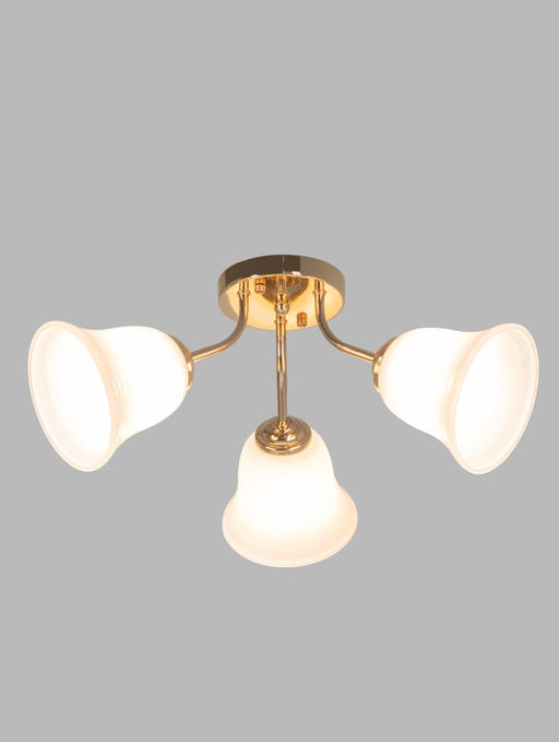 Люстра ЭкономСвет 20130/3GD, 3×40 Вт, E27, 50×50×20 см, золотая