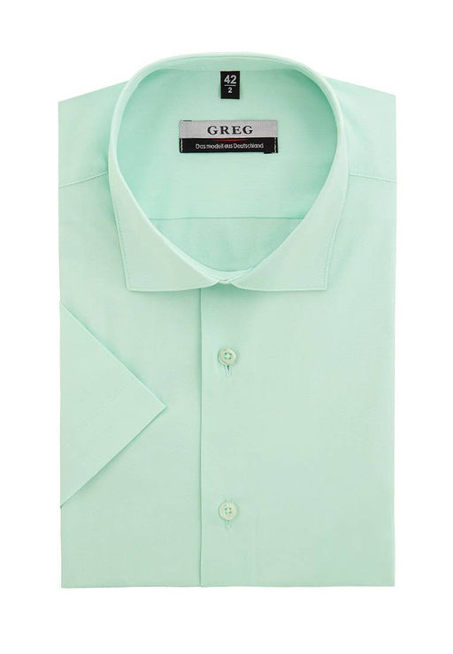 Сорочка мужская короткий рукав GREG 410/109/FR MINT/Z  фото 4