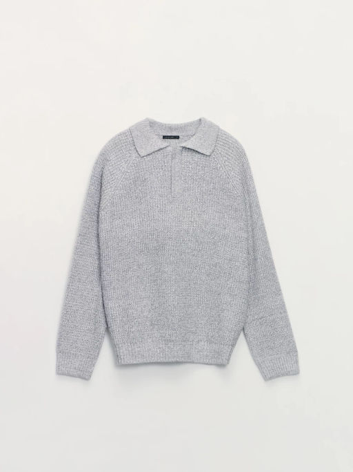 Джемпер с воротником поло regular fit / Zarina