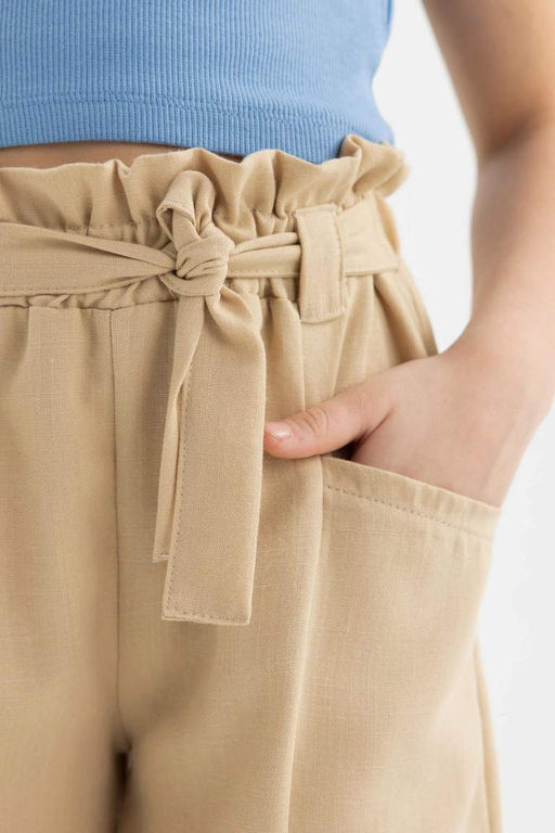 Шорты в бумажном пакете для девочек - Defacto фото 6