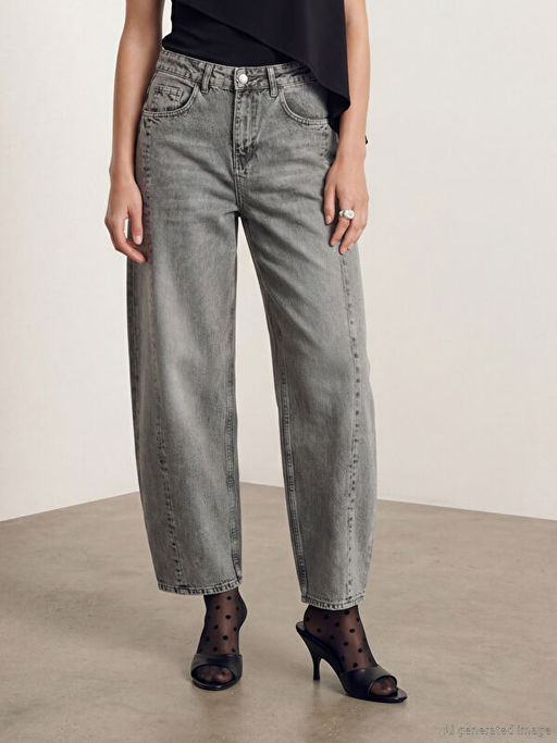 Ballon Fit Kad?n Jean Pantolon