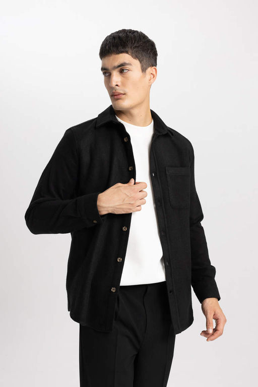 Рубашка Lumberjack с длинным рукавом стандартного кроя - Defacto фото 3