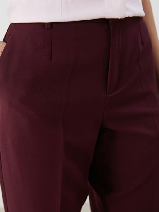 Dar Fit Kad?n Pileli Pantolon