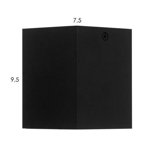 Светильник «Кубик» LED 4000К 10 Вт DIM220 черный золото 7.5×7.5×9.5 см