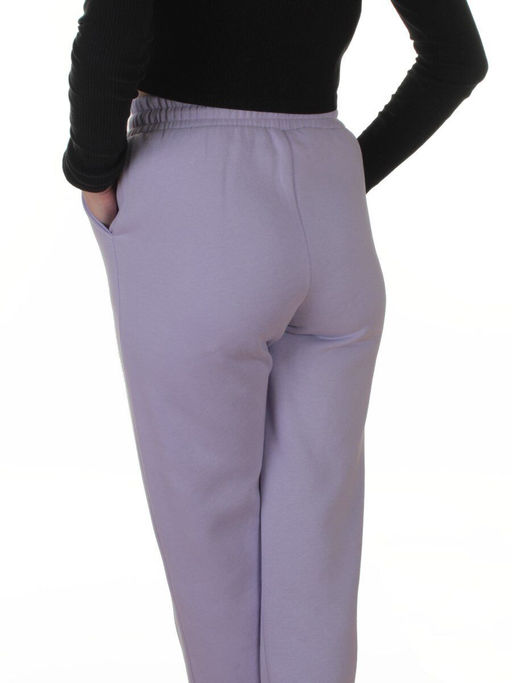 2226-K LILAC Брюки спортивные утепленные женские (85% хлопок, 10% полиэстер, 5% спандекс)