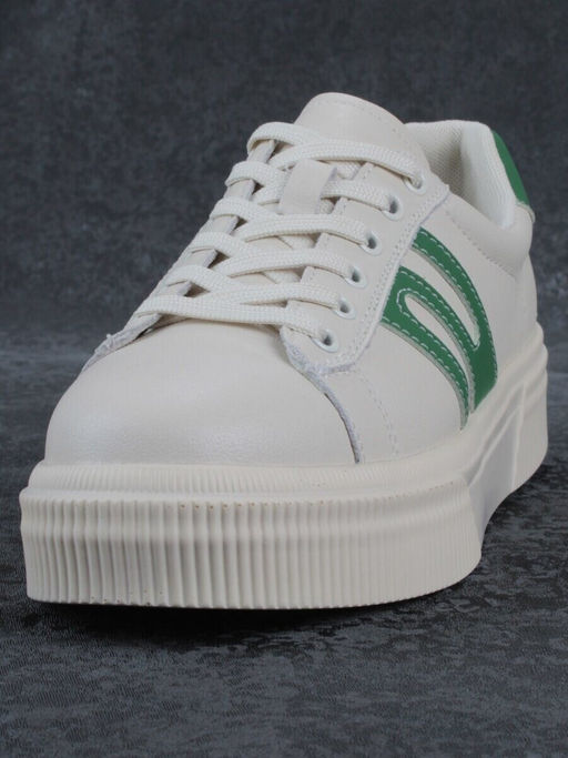 03-YC380-2 BEIGE Кроссовки женские (натуральная кожа)