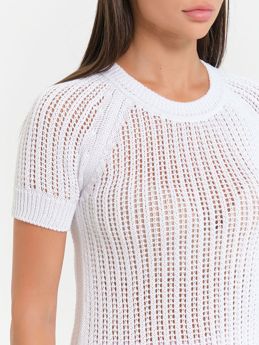 Блузка вязаная с рукавом реглан.