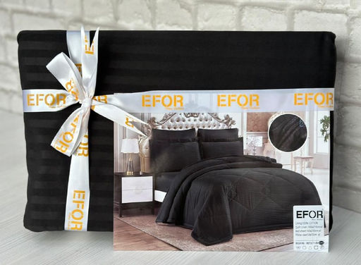 КПБ EFOR SATIN черный (4 наволочки)