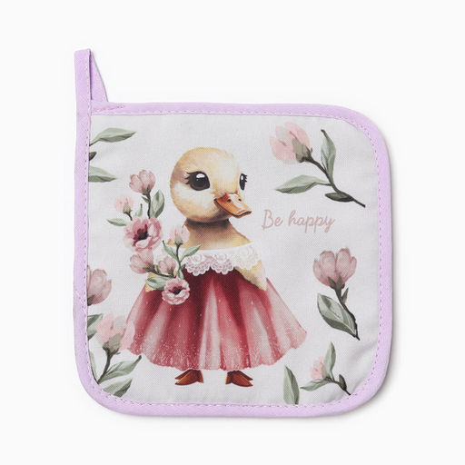 Набор кухонный Доляна «Уточка»: варежка 20×28 см, прихватка 17×17 см, 35% хлопок, 65% п/э