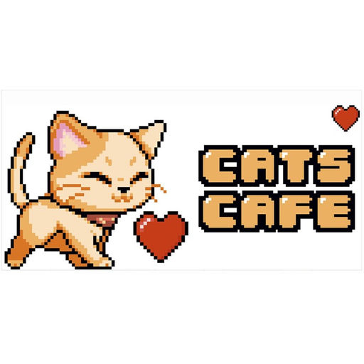 Защитная самоклеящаяся пленка на месте кормления/туалета питомца Кот-пиксель 25х50 см - Simaland фото 2