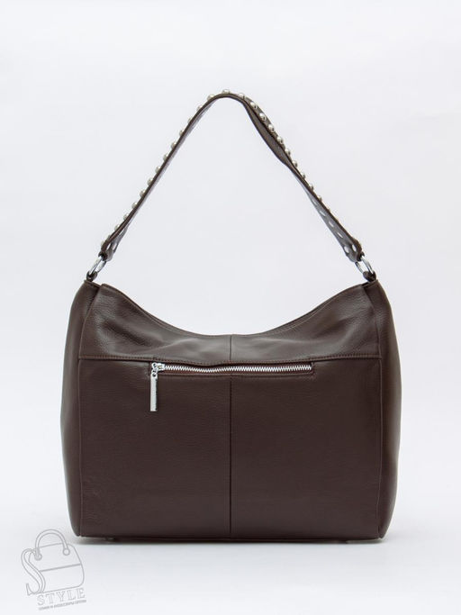 Сумка женская кожаная 0539C d.coffee Polina&Eiterou