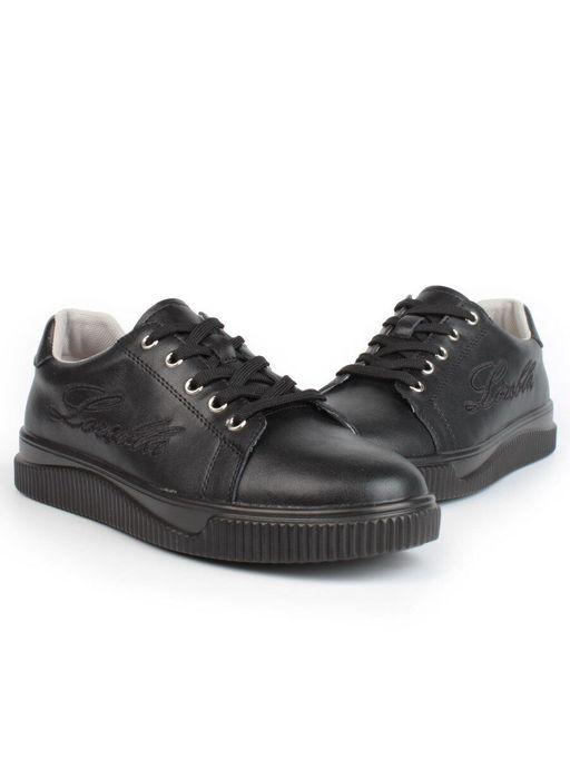 05-PDD165-3 BLACK Кроссовки женские (натуральная кожа) - Фабричный китай фото 12