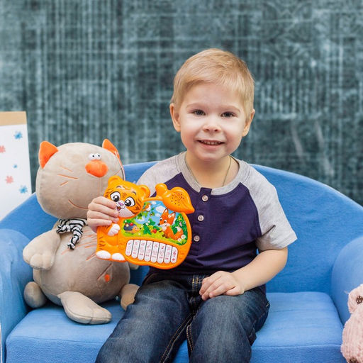 Музыкальная игрушка-пианино Любимый тигруля, ионика, 4 режима игры, работает от батареек - Zabiaka фото 11