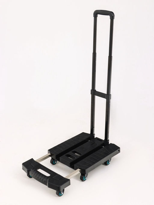 Тележка складная с раздвижной платформой, для перевозки грузов, нагрузка до 100 кг, телескопическая ручка, пластик, Greengo