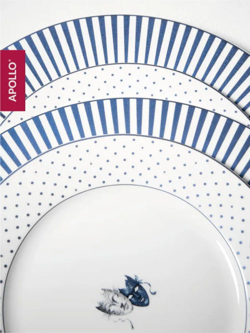 Тарелка обеденная APOLLO genio "Teatro" 27 см цвет: синий