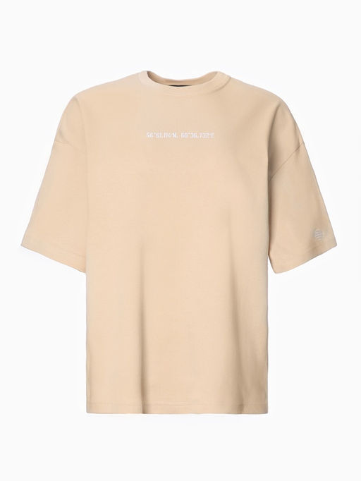 Футболка женская MIST Coordinates, размер 42-44 (S-M), бежевая